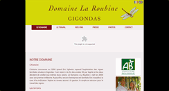 Desktop Screenshot of domainelaroubine.com