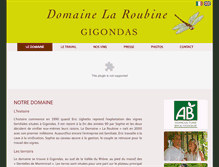 Tablet Screenshot of domainelaroubine.com